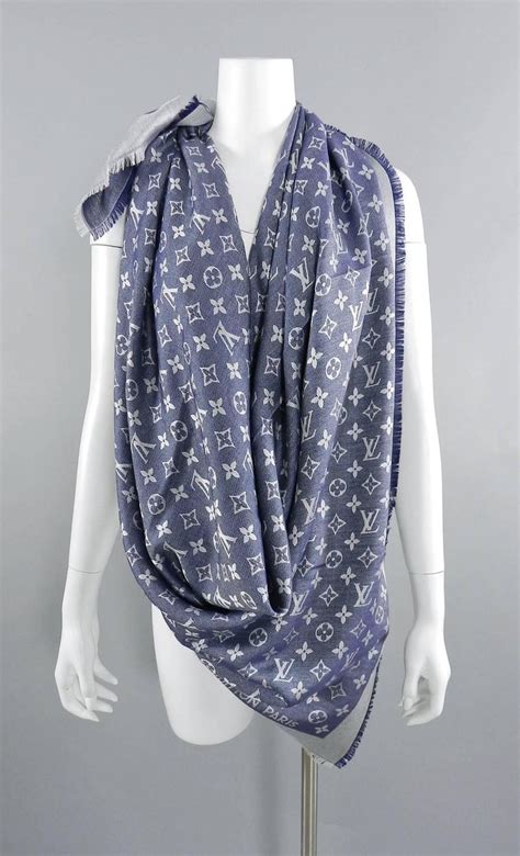 lv knit scarf|louis vuitton denim scarf.